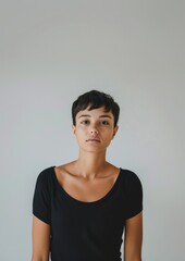 Poster - Confident woman with short hair