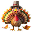 © Paula - happy thanksgiving turkey 3d icon illustration