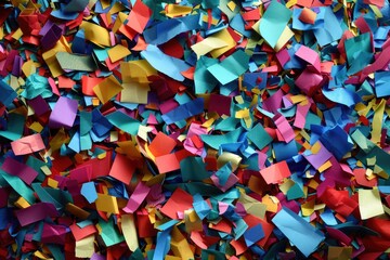 Sticker - A colorful pile of confetti ready to be used in celebrations and parties