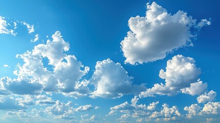 Sticker - Soft clouds float gracefully above, creating a serene atmosphere under a clear, vibrant blue sky in the early afternoon light