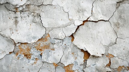 Poster - Peeling paint on a wall, details of decay and neglect