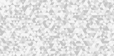 Wall Mural - Seamless geometric pattern square shapes low polygon backdrop background. Abstract geometric wall tile and metal cube background triangle wallpaper. Gray and white polygonal background.