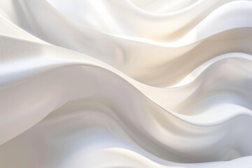 Poster - A close-up shot of white fabric, ideal for use in fashion or textile designs