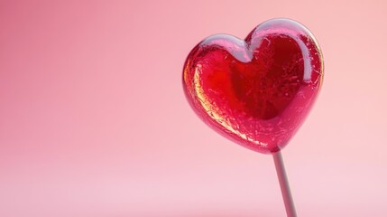 Wall Mural - Heart Shaped Lollipop on Stick