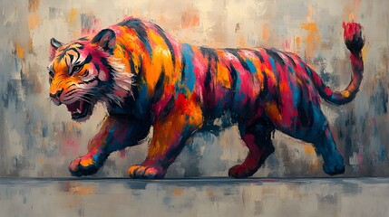 Vibrant and Expressive 3D Painted Animal Figure Bringing Playful Charm to the Space