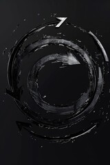 Aufkleber - A monochrome photograph of a rounded shape