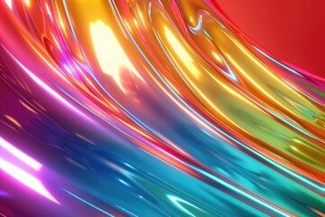 Poster - a close-up view of a vibrant and colorful background