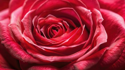 Poster - Vivid, fresh rose in close-up