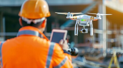 Sticker - Embrace the benefits of aerial business for land surveying and mapping, where drones provide accurate and cost-effective solutions for various industries.