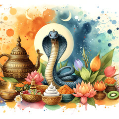 Nag Panchami background image