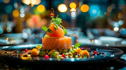 Sticker - Explore the allure of luxury food experiences. Write about exclusive dining venues, gourmet ingredients, and the sensory journey that defines luxury dining.