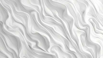 Canvas Print - Abstract White Drapery Background