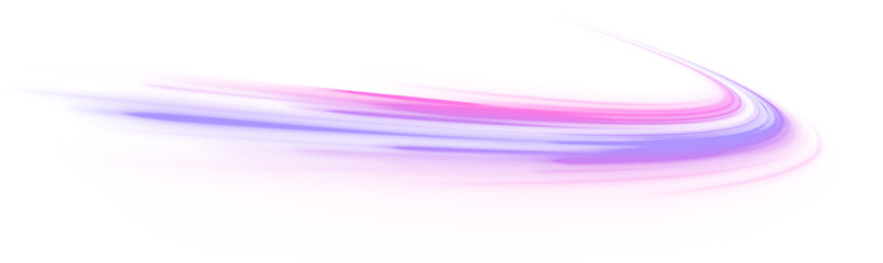 Fototapete - Light trail wave, fire path trace line, car lights, optic fiber and incandescence curve twirl. Racing cars dynamic flash effects city road with long exposure. Vector PNG.	