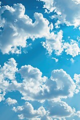Poster - A plane flies through a bright blue cloudless sky, providing a sense of freedom and adventure