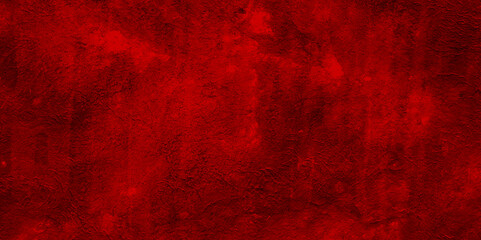 Poster - Red Abstract grunge dark cement wall texture background. Texture of a concrete wall with cracks and scratches .Grunge Close up abstract empty of black and black modern wallpaper texture background .	