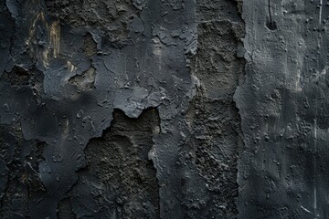 Poster - A close-up shot of peeling wall paint, ideal for use in interior design or home renovation projects