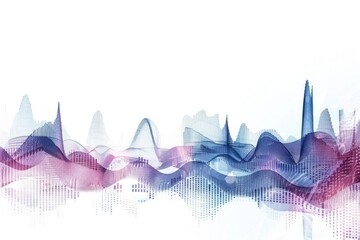 Aufkleber - A vibrant wave of colorful lines on a white background, perfect for illustrating creativity and innovation