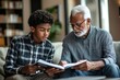 © DigitalMagicVisions - Sharing Wisdom: Young Person Learning About Dividend Stocks from a Senior Mentor