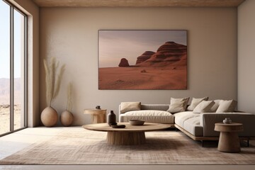 Canvas Print - Room architecture furniture floor.