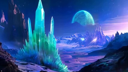 Wall Mural - Aliens planet