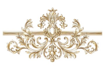 Sticker - Elegant ornate vintage floral design