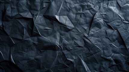 Poster - A close-up shot of a wall made entirely of black paper