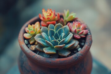 Canvas Print - Potted Plant Close-Up