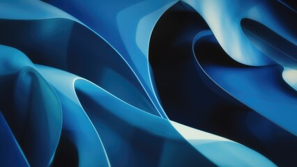 Poster - Abstract Blue Gradient Background Illustration