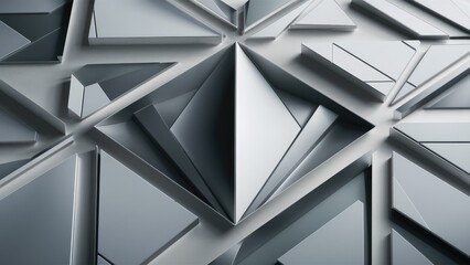 Poster - Minimalist 3D geometric composition illustration Abstract design for modern aesthetics