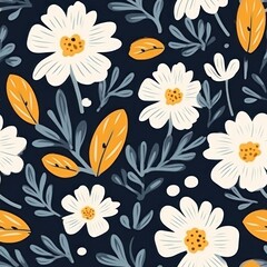 Wall Mural - Flowers pattern plant petal.