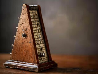 Wall Mural - Vintage Wooden Metronome.