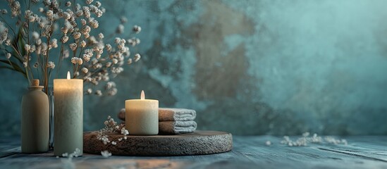 Aufkleber - Spa still life. with copy space image. Place for adding text or design