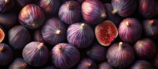 Poster - many figs in the container. with copy space image. place for adding text or design
