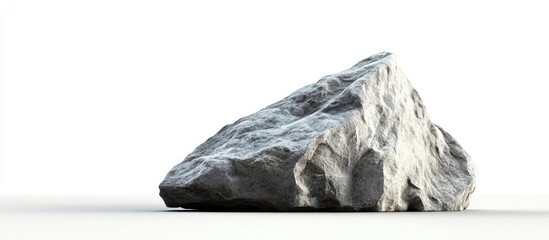 Aufkleber - rock on a white background. with copy space image. Place for adding text or design