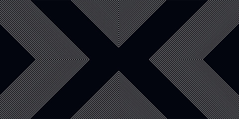 Wall Mural - Dark blue background. Modern line stripes curve abstract presentation background