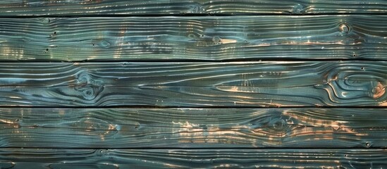 Poster - Texture of dark green toned wood Background of natural pine wood Flat surface of rough sawn boards Copy space for text wallpaper or image
