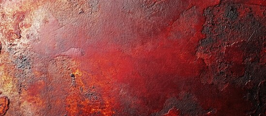 Aufkleber - Background of a red and rusty steel table with copy space