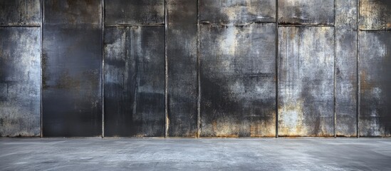 Aufkleber - Aged stainless steel backdrop. with copy space image. Place for adding text or design
