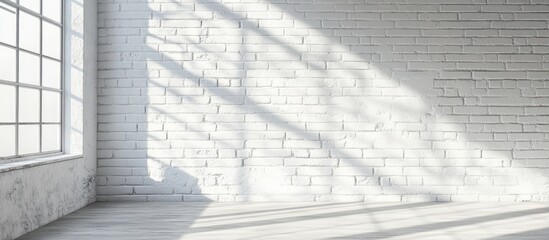 Aufkleber - White brick wall. with copy space image. Place for adding text or design