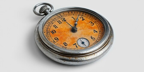 Old aged pocket watch showing the passing of time