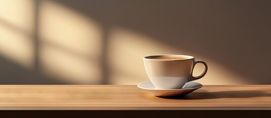 Aufkleber - A cup of coffee Beverage Focused selection. with copy space image. Place for adding text or design