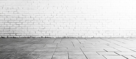Aufkleber - White brick wall. with copy space image. Place for adding text or design