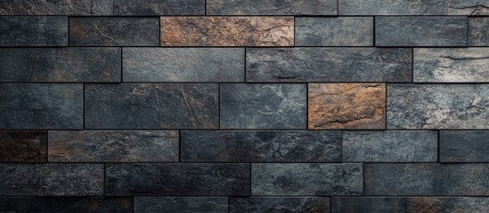 Wall Mural - Tile pattern with a stone texture Design concept for a background. with copy space image. Place for adding text or design