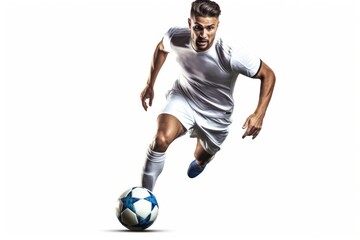 Sticker - Dynamic soccer player in action