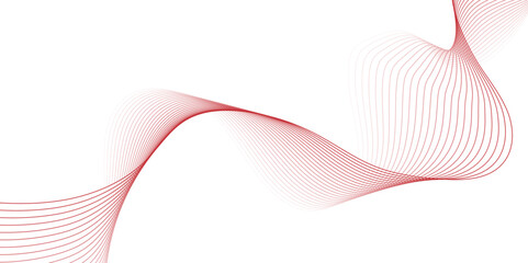 Wall Mural - Curved wavy lines tech futuristic motion background. Abstract wave element for design. lines abstract futuristic tech background. Wave with lines created using blend tool. Curved wavy line, 