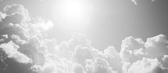 Sticker - Outline against a cloudy sky. with copy space image. Place for adding text or design