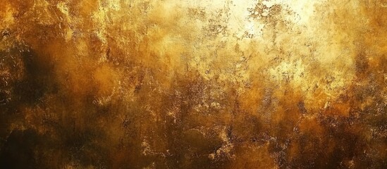 Leinwandbilder - Golden grungy wall background or texture. with copy space image. Place for adding text or design