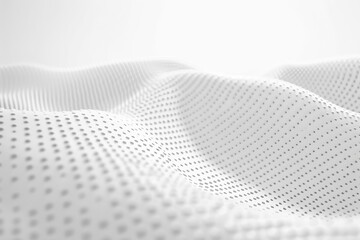 Wall Mural - minimalistic white background with delicate dotted lines forming a barely visible pattern
