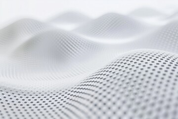 Wall Mural - minimalistic white background with delicate dotted lines forming a barely visible pattern