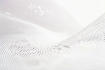 Wall Mural - minimalistic white background with delicate dotted lines forming a barely visible pattern